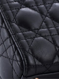 Christian Dior Pre Owned Lady Dior Bag Cannage Quilt Lambskin Micro Shoulder Bag — Same as shown — Size One Size — Lifestyle View
