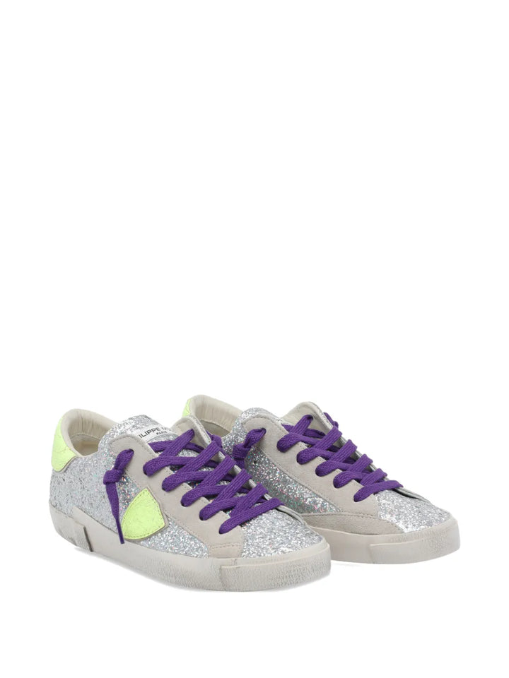 Philippe Model Paris Glitter Logo — Same as shown — Size US M 3.5 - US W 5 — Front View