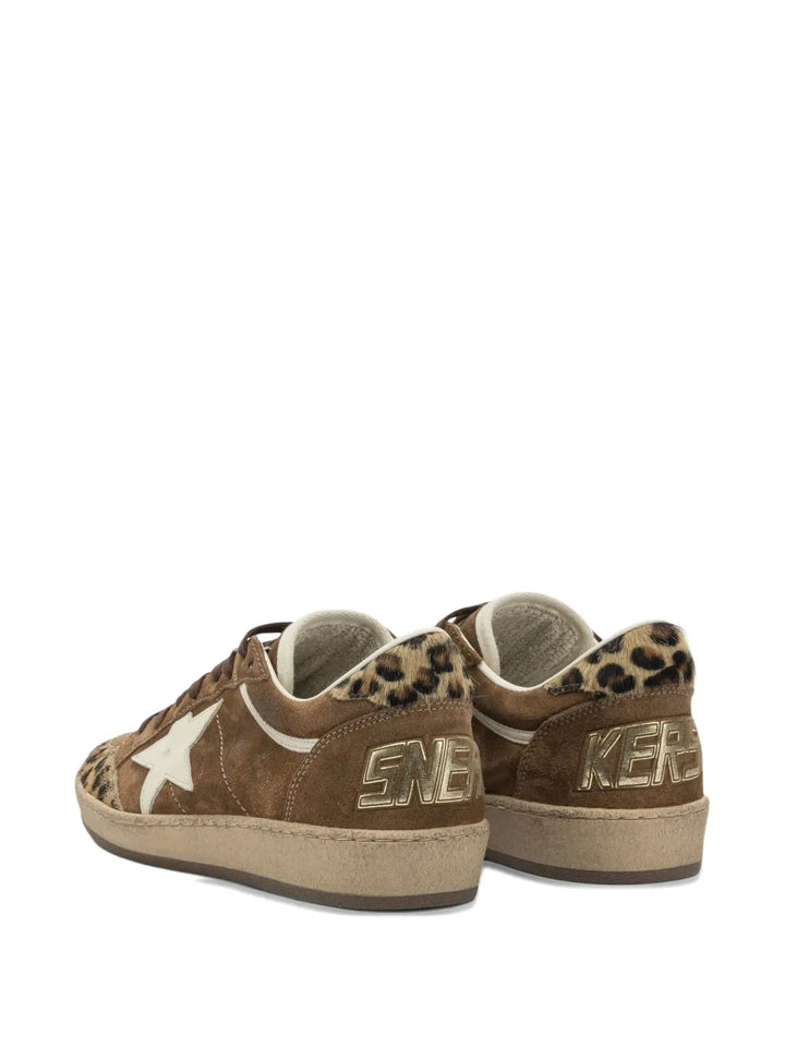 Golden Goose Ball Star Leopard — Brown — Size US M 3.5 - US W 5 — Back View