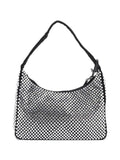 Prada Pre Owned Re Edition 2000 Crystal Embellished Satin Mini Hobo Bag — Same as shown — Size One Size — Side View