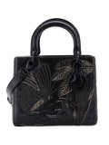 Christian Dior Pre Owned Butterfly Lady Dior Bag Embroidered And Beaded Leather Medium Shoulder Bag — Same as shown — Size One Size — Front View