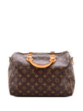 Louis Vuitton Pre Owned Speedy Bandouliere Bag Monogram Canvas 30 Shoulder Bag — Same as shown — Size One Size — Side View