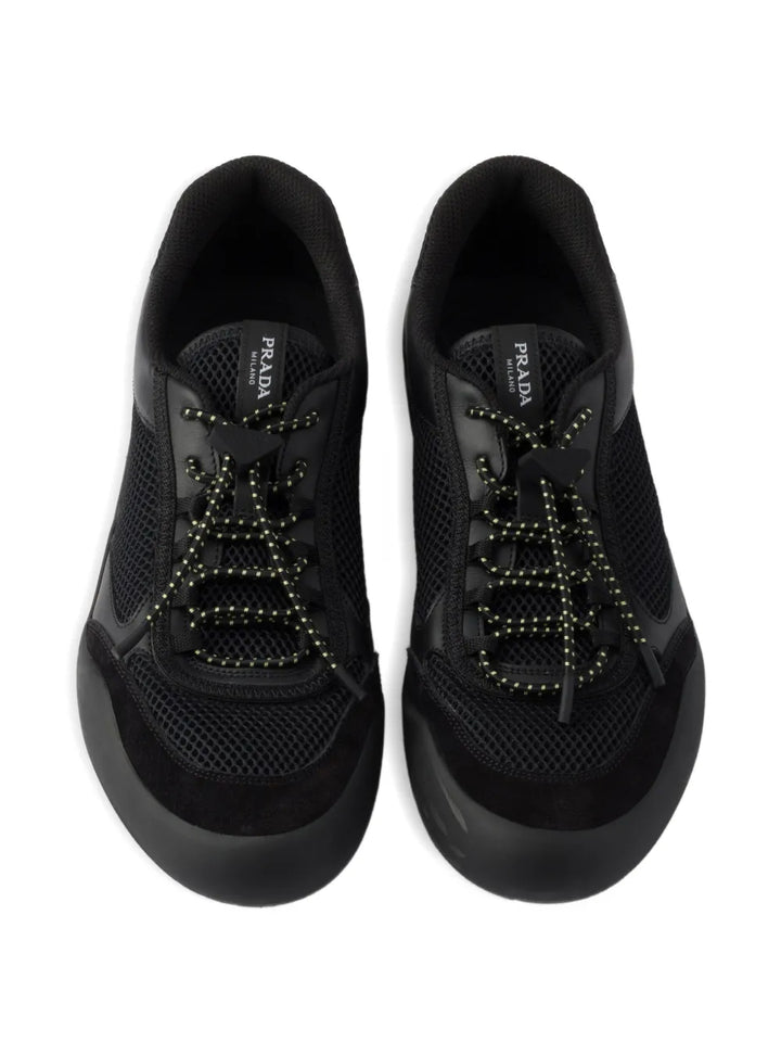 Prada Speedrock Mesh Panelled — Black — Size US M 3.5 - US W 5 — Back View