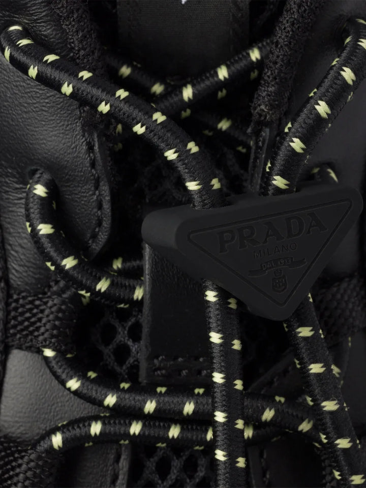 Prada Speedrock Mesh Panelled — Black — Size US M 3.5 - US W 5 — Detail View