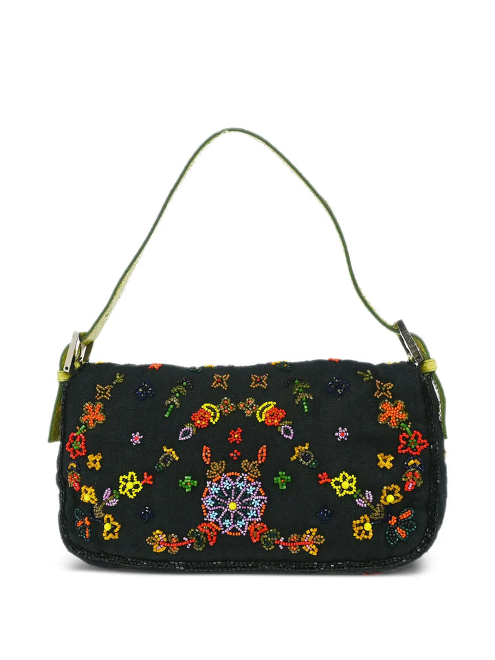 Fendi Pre Owned 2000 Baguette Beaded Shoulder Bag — Same as shown — Size One Size — Side View