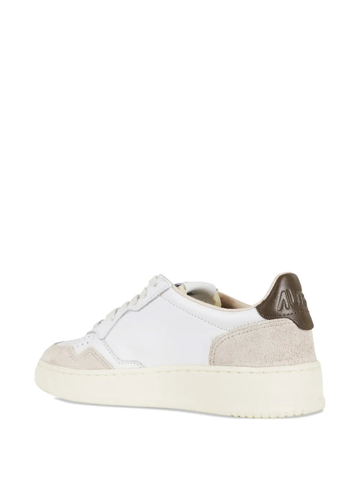 Autry Medalist Suede Low-Top — White — Size US M 3.5 - US W 5 — Back View