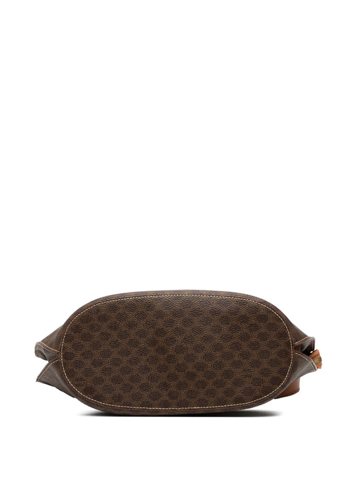 Celine Pre Owned 1999 Macadam Coated Canvas Shoulder Bag — Same as shown — Size One Size — Top View