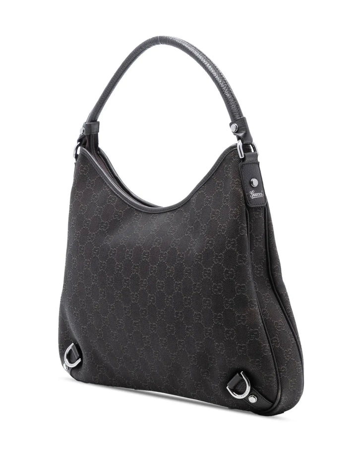 Gucci Pre Owned 2016 2025 Gg Denim Abbey D Ring Shoulder Bag — Same as shown — Size One Size — Back View