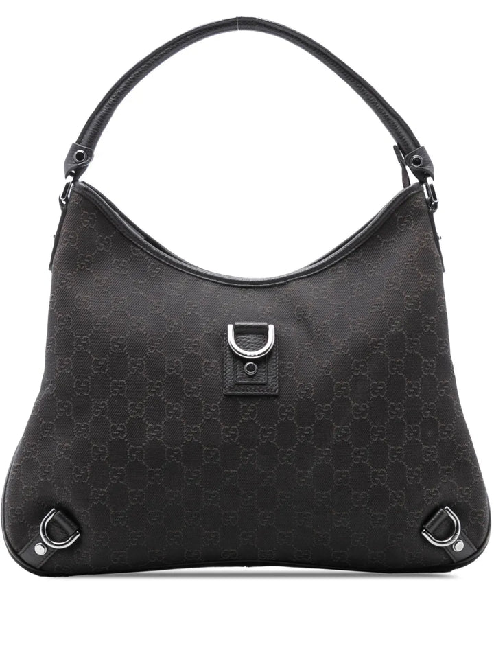Gucci Pre Owned 2016 2025 Gg Denim Abbey D Ring Shoulder Bag — Same as shown — Size One Size — Front View