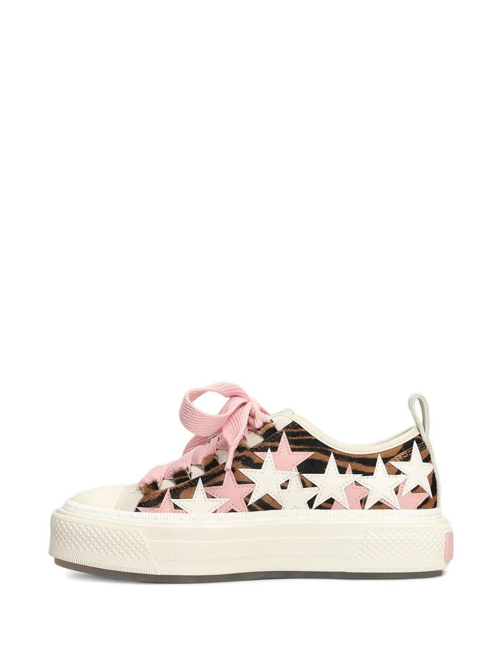 AMIRI Star-Pattern Lace-Up — White — Size US M 3.5 - US W 5 — Top View