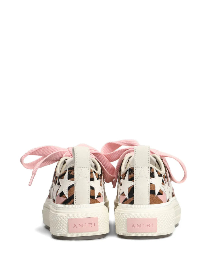 AMIRI Star-Pattern Lace-Up — White — Size US M 3.5 - US W 5 — Back View