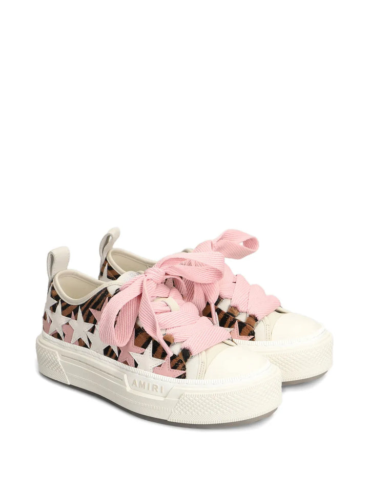 AMIRI Star-Pattern Lace-Up — White — Size US M 3.5 - US W 5 — Side View