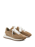 Brunello Cucinelli Lace-Up Fastening — Brown — Size US M 3.5 - US W 5 — Side View