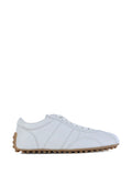 Tod's Lace-Up Panelled Trainers — White — Size US M 3.5 - US W 5 — Front View