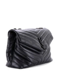 Saint Laurent Pre Owned Loulou Matelasse Chevron Leather Medium Shoulder Bag — Same as shown — Size One Size — Back View