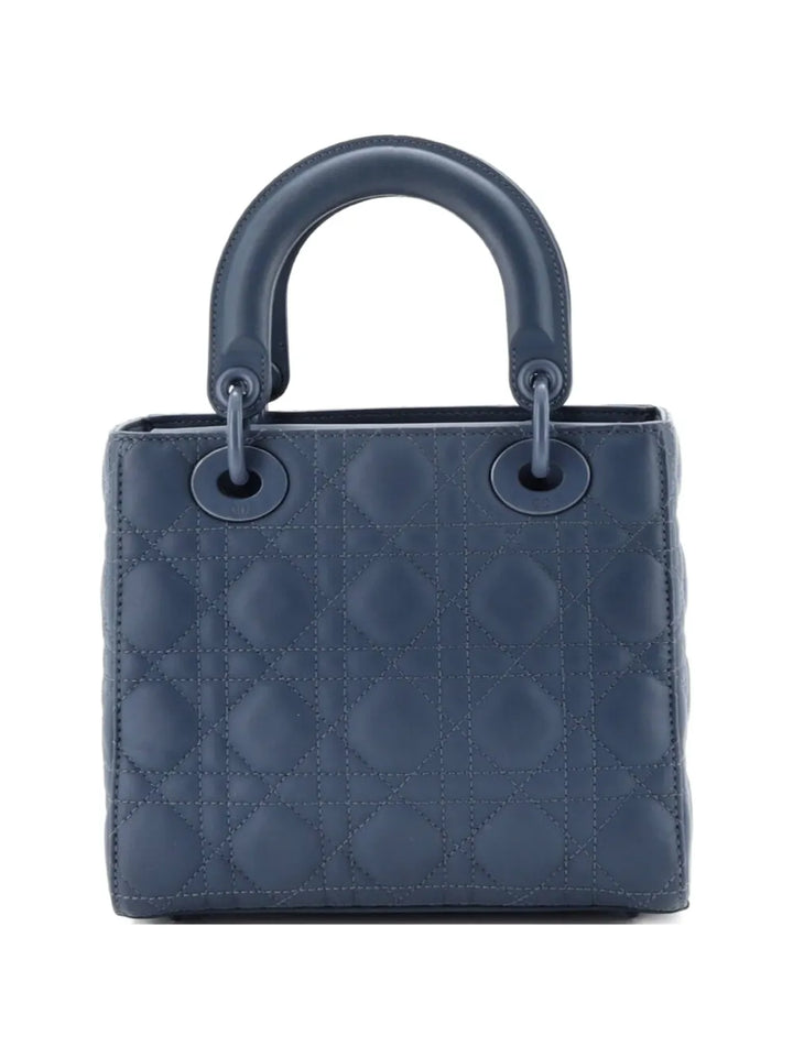 Christian Dior Pre Owned Ultra Matte My Abcdior Lady Dior Bag Cannage Quilt Calfskin Shoulder Bag — Same as shown — Size One Size — Side View