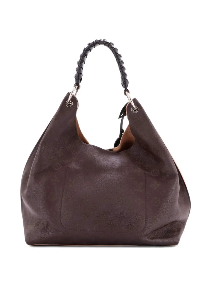 Louis Vuitton Pre Owned Carmel Mahina Leather Hobo Bag — Same as shown — Size One Size — Side View