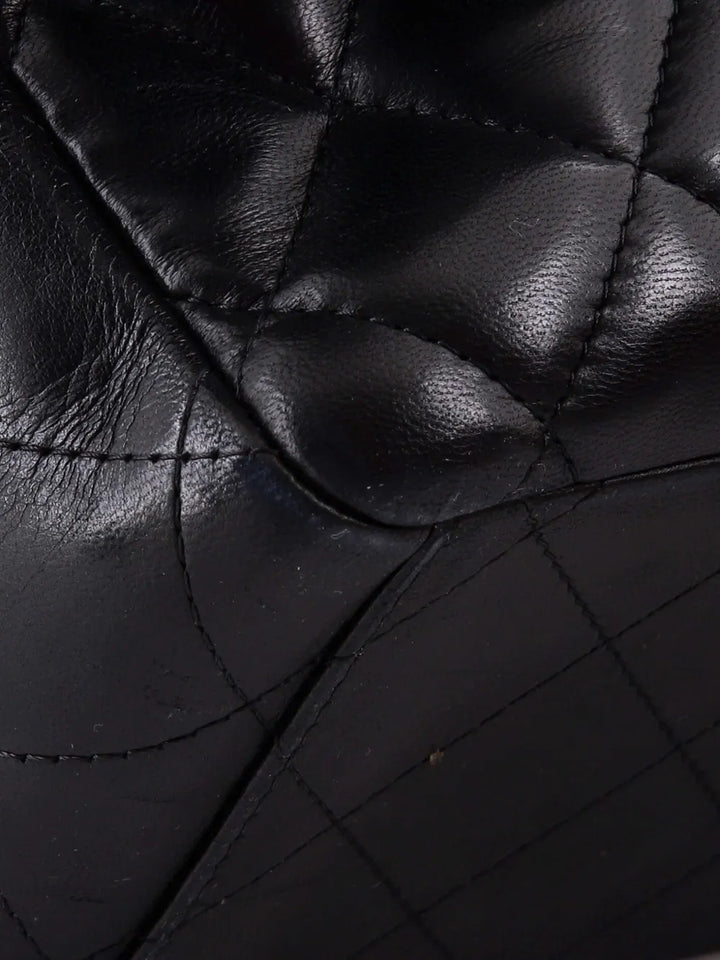 Chanel Pre Owned Classic Double Flap Bag Quilted Lambskin Maxi Shoulder Bag — Same as shown — Size One Size — Lifestyle View