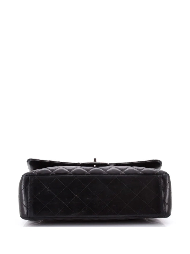 Chanel Pre Owned Classic Double Flap Bag Quilted Lambskin Maxi Shoulder Bag — Same as shown — Size One Size — Top View