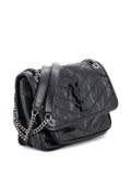 Saint Laurent Pre Owned Niki Chain Flap Bag Matelasse Chevron Leather Baby Shoulder Bag — Same as shown — Size One Size — Back View
