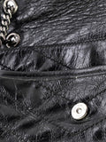 Saint Laurent Pre Owned Niki Chain Flap Bag Matelasse Chevron Leather Baby Shoulder Bag — Same as shown — Size One Size — Detail View