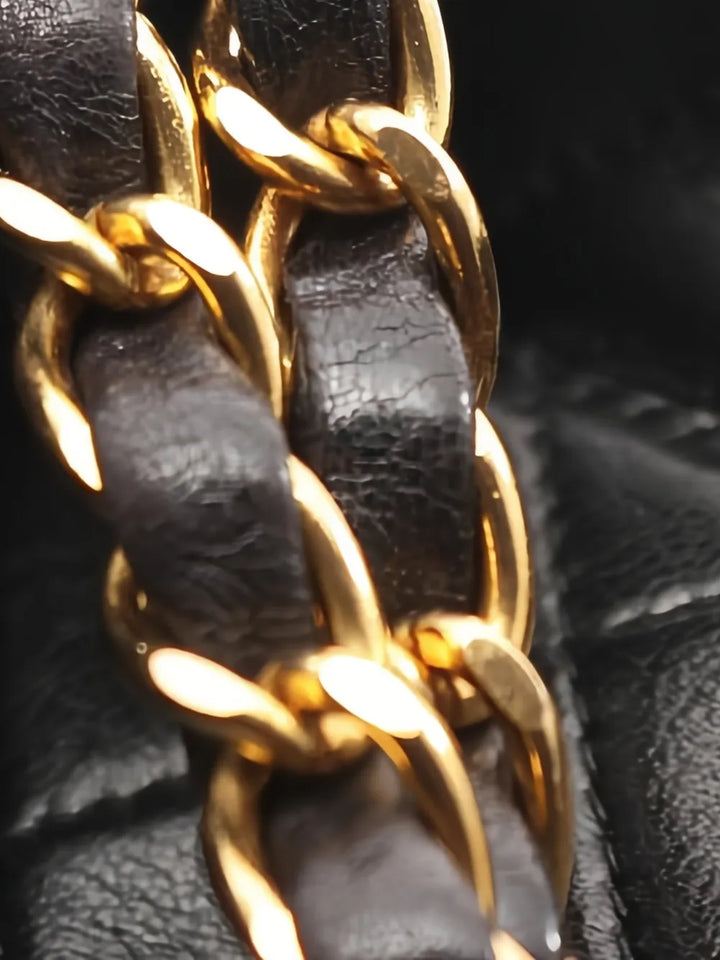 Chanel Pre Owned 1994 1996 Double Flap Chain Strap Shoulder Bag — Same as shown — Size One Size — Lifestyle View
