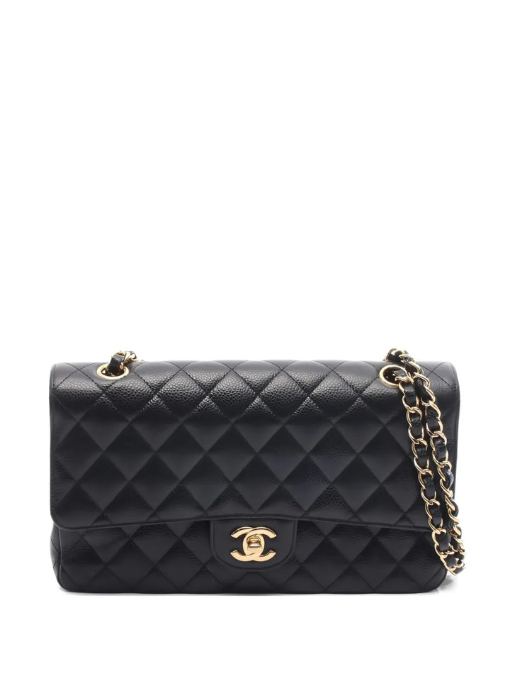 Chanel Pre Owned 2018 Double Flap Chain Strap Shoulder Bag — Same as shown — Size One Size — Front View