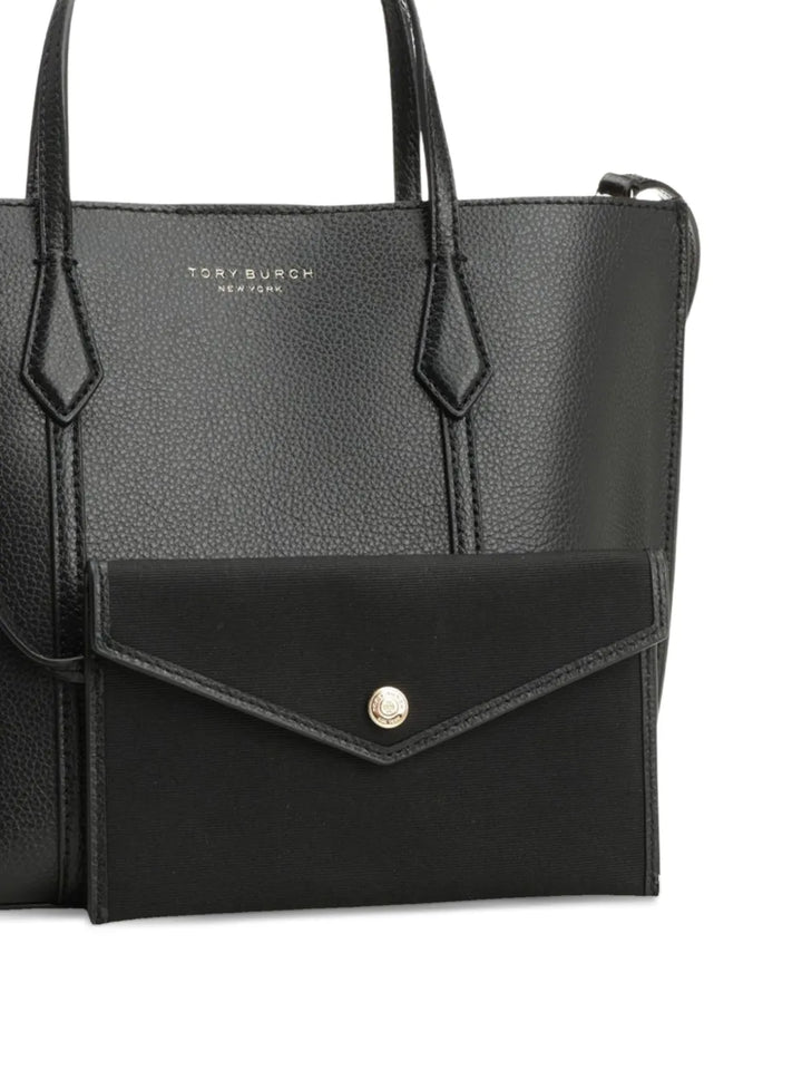Tory Burch Small Perry Logo Leather Shoulder Bag — Same as shown — Size One Size — Top View