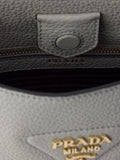 Prada Logo Detail Leather Shoulder Bag — Same as shown — Size One Size — Detail View
