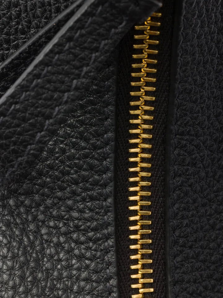 Prada Logo Plaque Leather Shoulder Bag — Same as shown — Size One Size — Top View
