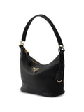 Prada Logo Plaque Leather Shoulder Bag — Same as shown — Size One Size — Back View
