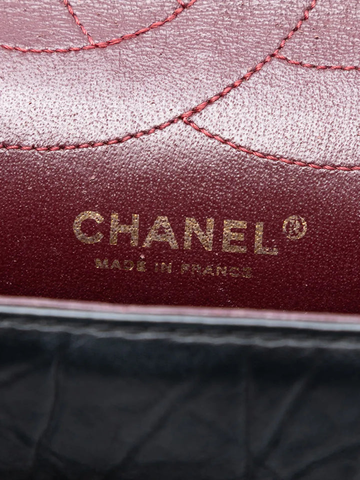 Chanel Pre Owned 2009 2010 Reissue 255 Aged Calfskin Double Flap 226 Shoulder Bag — Same as shown — Size One Size — Lifestyle View