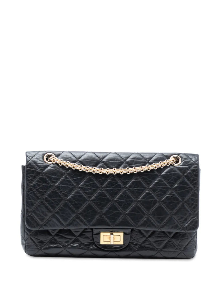 Chanel Pre Owned 2009 2010 Reissue 255 Aged Calfskin Double Flap 226 Shoulder Bag — Same as shown — Size One Size — Front View