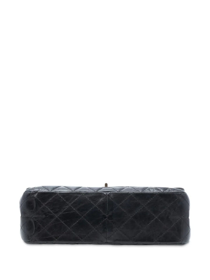 Chanel Pre Owned 2009 2010 Reissue 255 Aged Calfskin Double Flap 226 Shoulder Bag — Same as shown — Size One Size — Top View