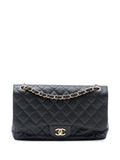 Chanel Pre Owned 2010 2011 Jumbo Classic Caviar Double Flap Shoulder Bag — Same as shown — Size One Size — Front View