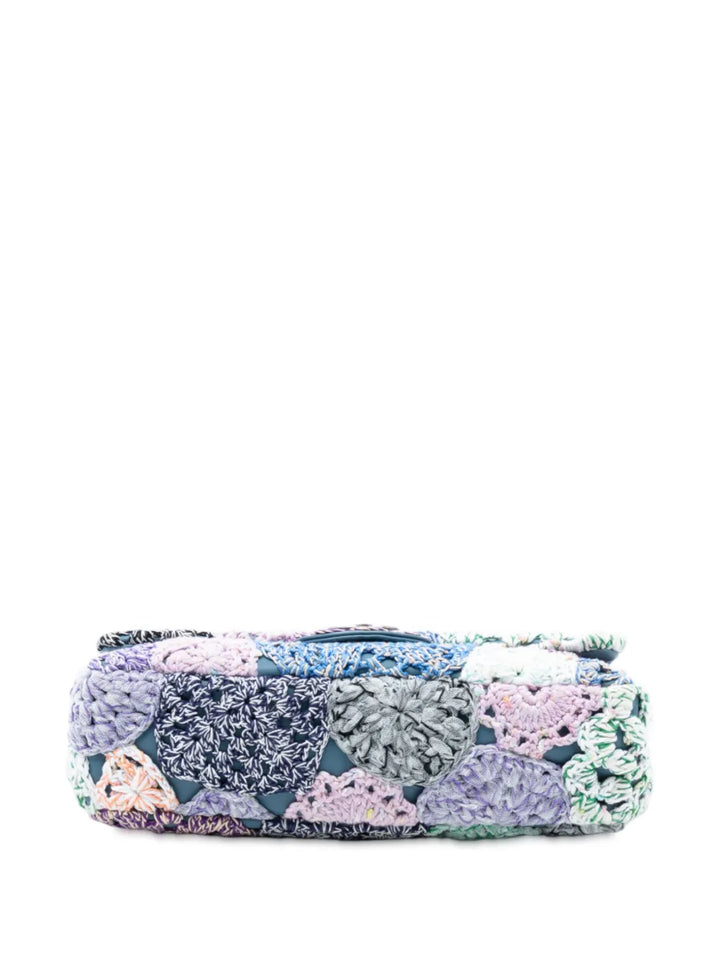 Chanel Pre Owned 2015 2016 Small Crochet Cotton Paris Seoul Crochet Work Flap Shoulder Bag — Same as shown — Size One Size — Top View