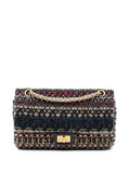 Chanel Pre Owned 2015 2016 Reissue 255 Quilted Tweed Double Flap 225 Shoulder Bag — Same as shown — Size One Size — Front View