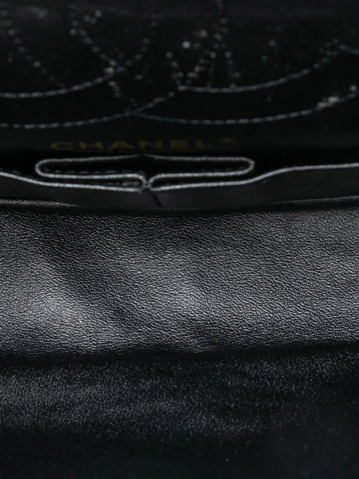 Chanel Pre Owned 2015 2016 Reissue 255 Quilted Tweed Double Flap 225 Shoulder Bag — Same as shown — Size One Size — Detail View