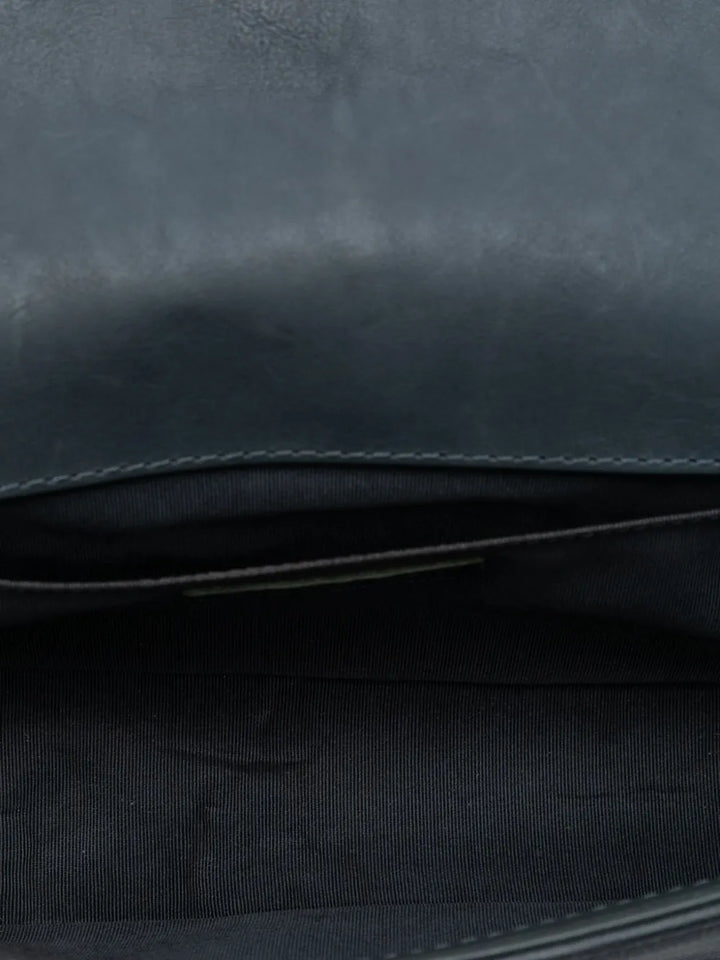 Chanel Pre Owned 2014 Paris Dallas Old Medium Quilted Calfskin Cowboy Boy Flap Shoulder Bag — Same as shown — Size One Size — Detail View