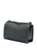 Chanel Pre Owned 2014 Paris Dallas Old Medium Quilted Calfskin Cowboy Boy Flap Shoulder Bag — Same as shown — Size One Size — Back View