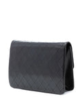Chanel Pre Owned 1994 1996 Medium Cc Quilted Lambskin Single Flap Shoulder Bag — Same as shown — Size One Size — Back View