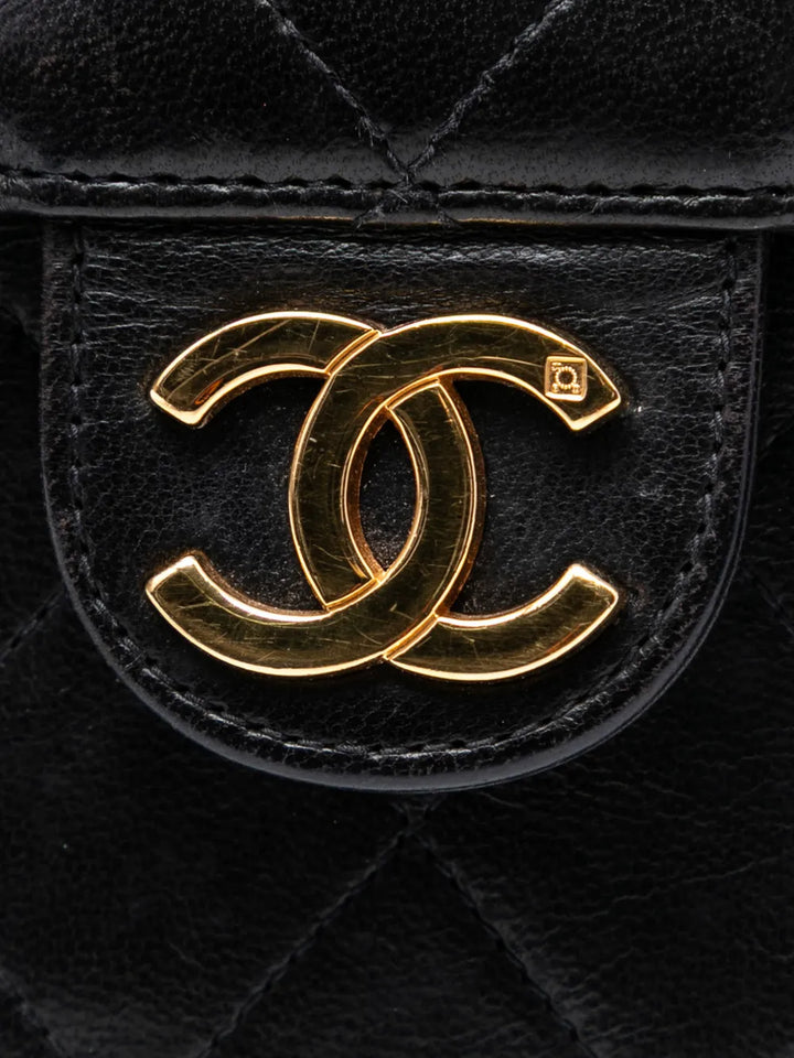 Chanel Pre Owned 1994 1996 Medium Cc Quilted Lambskin Single Flap Shoulder Bag — Same as shown — Size One Size — Lifestyle View