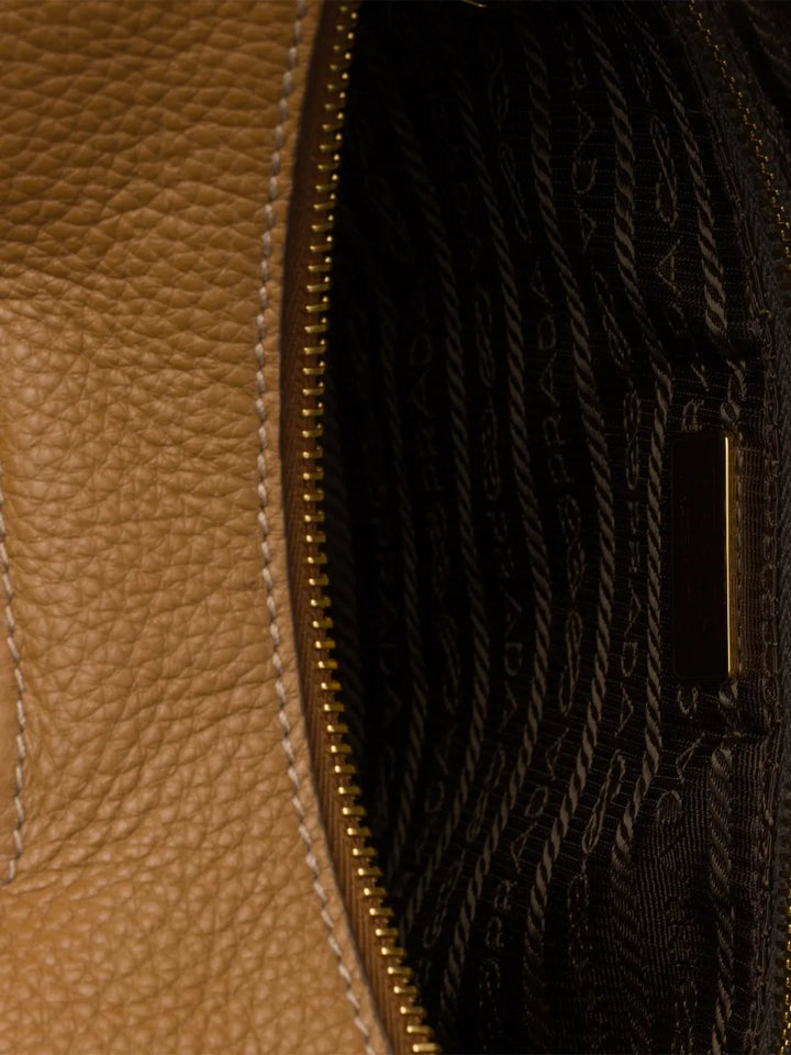 Prada Logo Plaque Leather Shoulder Bag — Same as shown — Size One Size — Lifestyle View