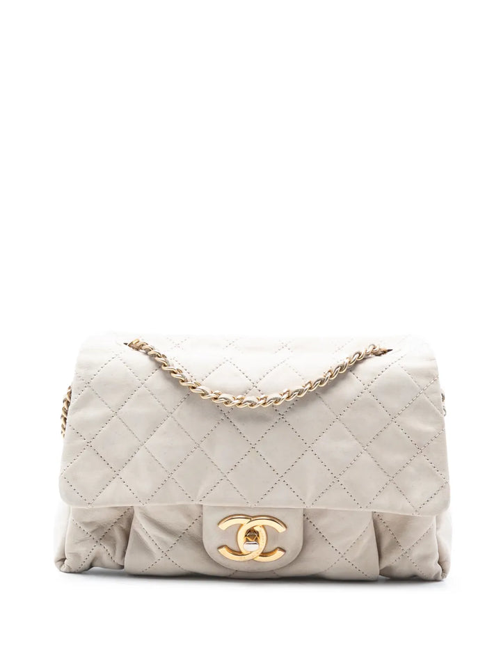 Chanel Pre Owned 2011 Small Iridescent Quilted Calfskin Chic Quilt Flap Shoulder Bag — Same as shown — Size One Size — Front View