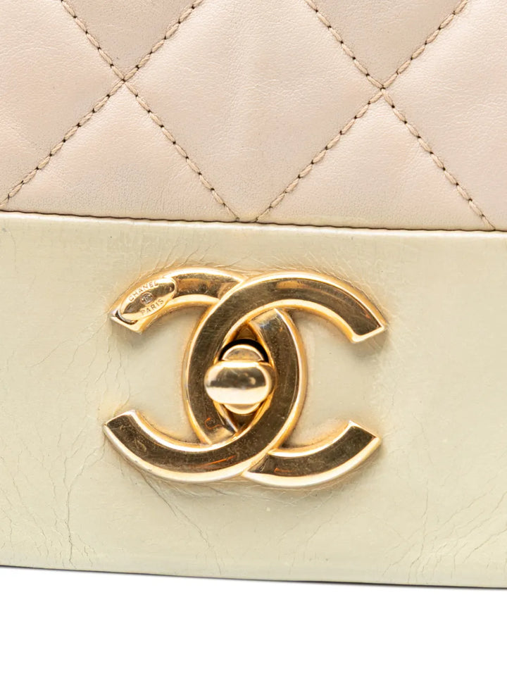Chanel Pre Owned 2014 2015 Medium Quilted Calfskin Soft Elegance Flap Shoulder Bag — Same as shown — Size One Size — Lifestyle View
