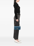 Chanel Pre Owned 2010 2011 Medium Chevron Iridescent Calfskin Surpique Flap Shoulder Bag — Same as shown — Size One Size — Side View