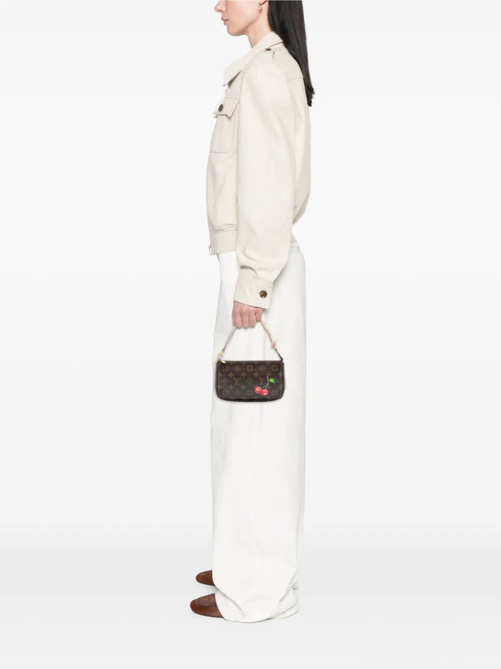 Louis Vuitton Pre Owned 2005 Takashi Murakami Monogram Cherry Pochette Accessoires Shoulder Bag — Same as shown — Size One Size — Side View