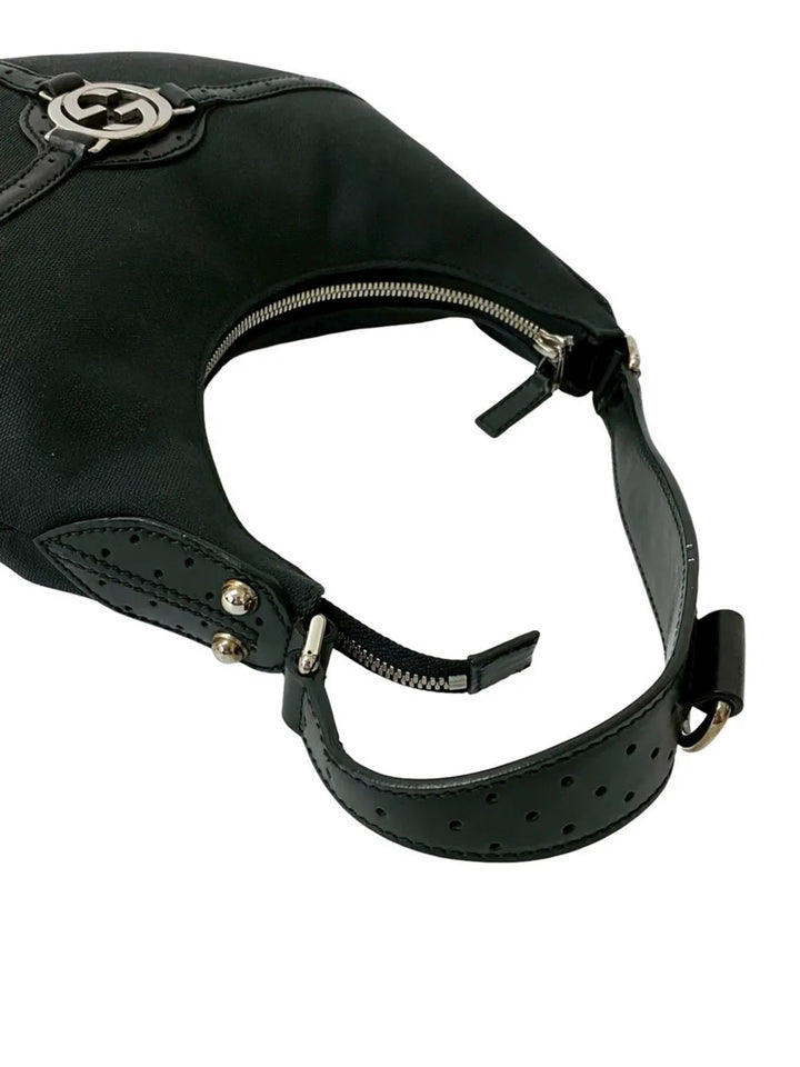 Gucci Pre Owned 2016 2025 Canvas Reins Hobo Bag — Same as shown — Size One Size — Side View