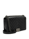 Chanel Pre Owned 2016 2017 Medium Boy Shoulder Bag — Same as shown — Size One Size — Back View