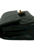 Chanel Pre Owned 1991 1994 Medium Classic Lambskin Double Flap Shoulder Bag — Same as shown — Size One Size — Side View